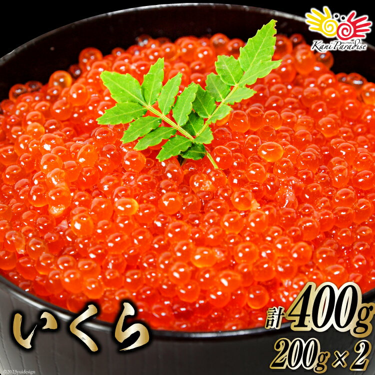 ます いくら 200g×2p 計400g 気仙沼加工 [カネダイ 宮城県 気仙沼市 20562900] イクラ 魚卵 鱒 マス 冷凍 個包装 海鮮 魚介 魚介類 小分け