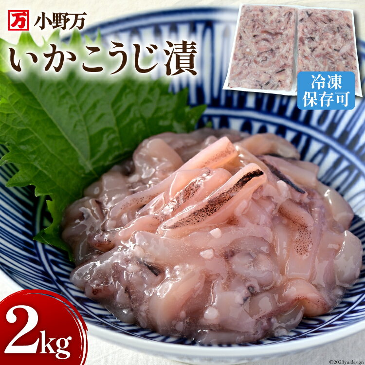 小野万 いかこうじ漬 2kg(1kg×2p) 冷凍  いか イカ 烏賊 冷凍 おかず おつまみ 珍味