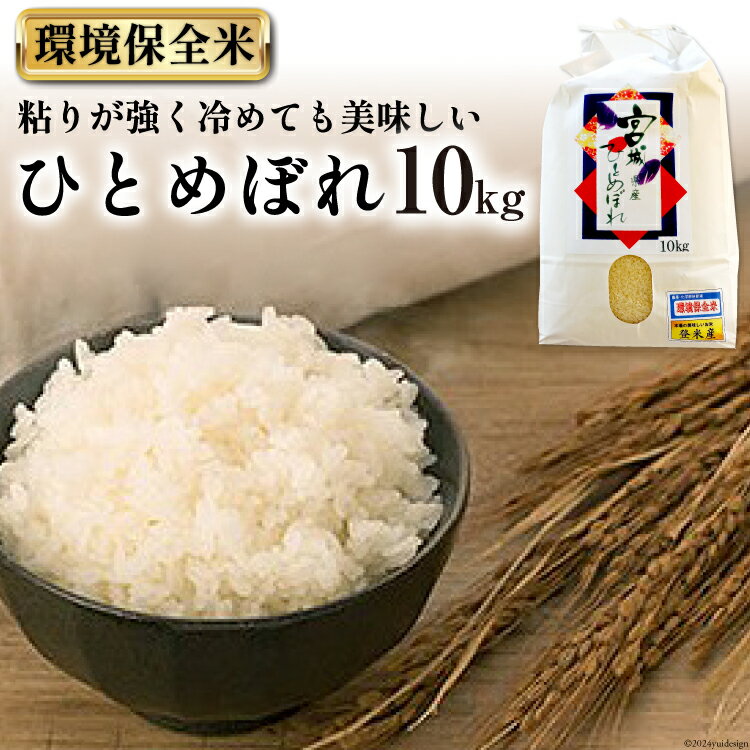 【ふるさと納税】米 宮城産 ひとめぼれ 環境保全米 10kg [菊武商店 宮城県 気仙沼市 20563105] お米 精米 白米 ご飯 ごはん こめ コメ