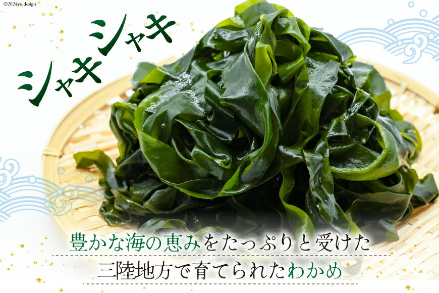 【ふるさと納税】わかめ 三陸産 塩蔵わかめ 300g×3 [かみたいら 宮城県 気仙沼市 20564825] 海藻 ワカメ わかめ 塩蔵ワカメ 塩蔵 海産物