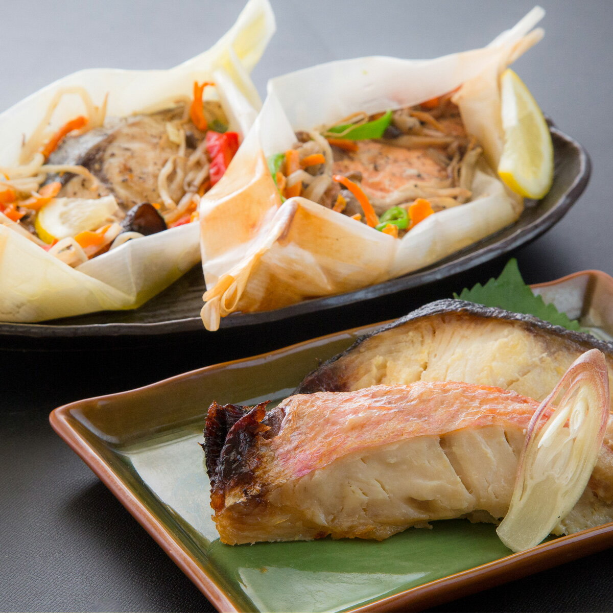 （改）レンジで簡単!閖上海鮮西京漬け＆包み焼きセット ふるさと納税 魚 惣菜