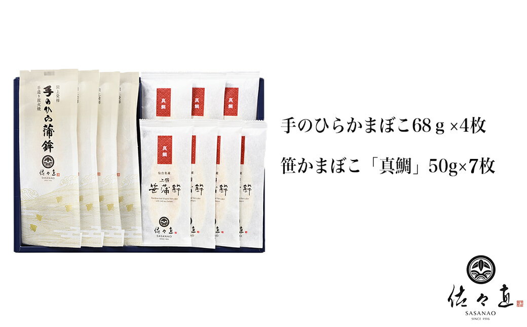 9位! 口コミ数「0件」評価「0」佐々直 手のひらかまぼこ 、 笹かまぼこ（ 真鯛 ）