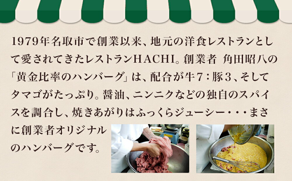 【ふるさと納税】≪レンジで加熱調理可≫レストランHACHI 黄金比率 の ハンバーグ 120g×12個入り