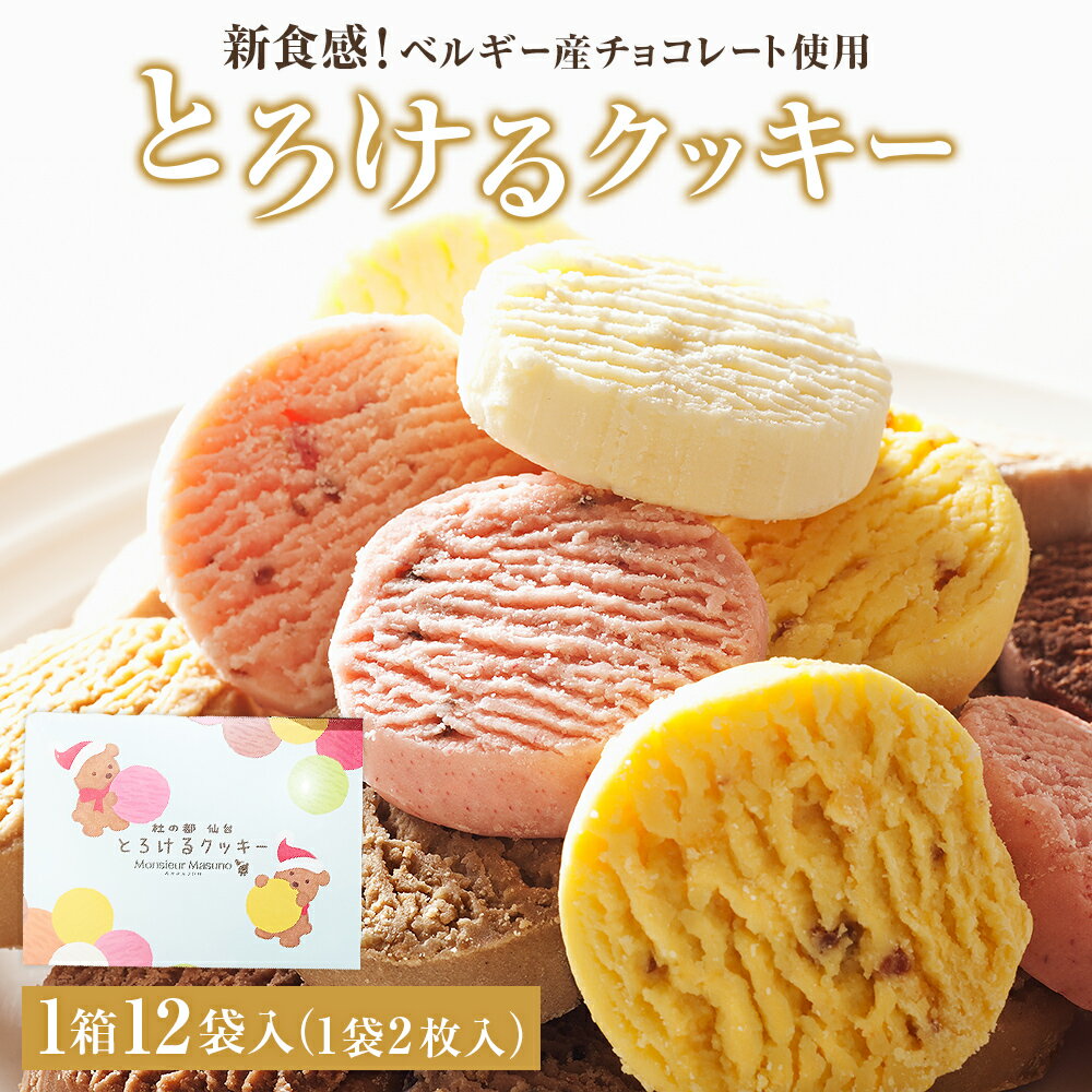 7位! 口コミ数「0件」評価「0」 アルパジョン 新食感！ とろけるクッキー 12袋入 ベルギー産チョコレート 使用 フレーバー 12種 アルパジョン