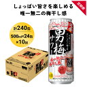 【ふるさと納税】サッポロ 男梅 サワー 500ml×24缶(1ケース)×定期便10回(合計240缶) 缶 チューハイ 酎ハイ サワー