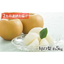 【ふるさと納税】【松崎果樹園】2ヶ月連続お届け 旬の梨食べ比