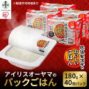 【ふるさと納税】【180g×40食】 パックごはん 低温製法