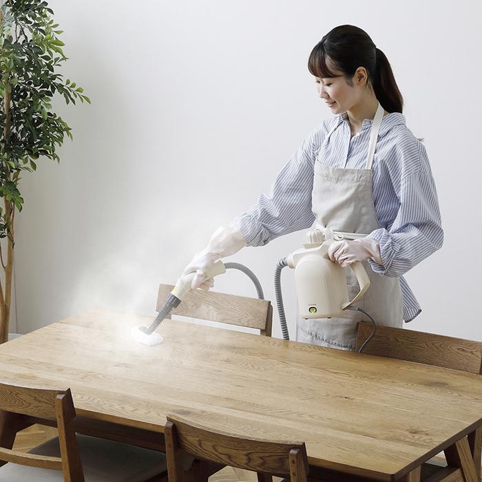 【ふるさと納税】 掃除機 スチームクリーナー アイリスオーヤマ アイボリー ハンディタイプ スチームクリーナー ハンディ スチーム クリーナー 洗浄 掃除 キッチン コンロ 油汚れ 換気扇 浴室 お風呂 おすすめ 人気 アイリス STM-305R-C | 新生活