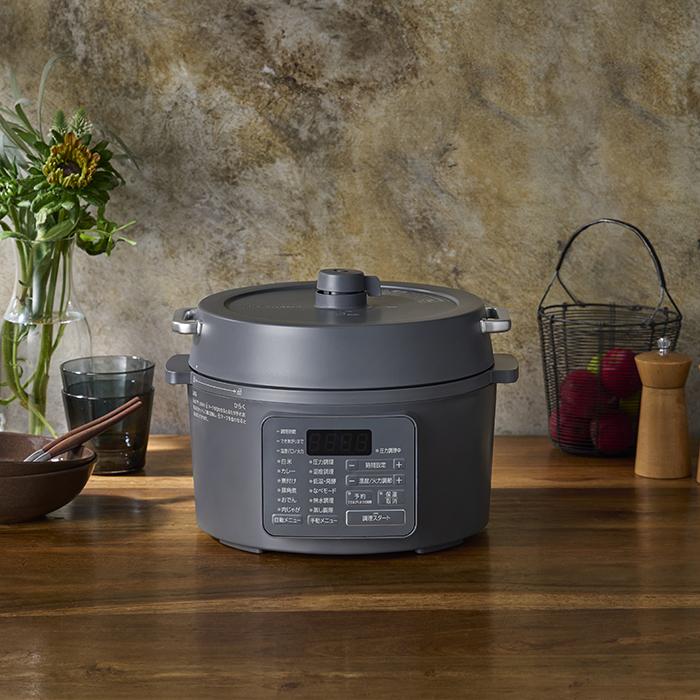 【ふるさと納税】 圧力鍋 電気圧力鍋 アイリスオーヤマ 3L グレー 圧力鍋 電気 3.0L レシピブック付き 電気鍋 低温調理器 炊飯器 自動メニュー搭載 保温 時短 簡単 本格調理アイリスオーヤマ おすすめ 人気 アイリス PC-MB3-H