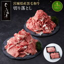 宮城県産黒毛和牛 切り落とし 1kg(500g×2)