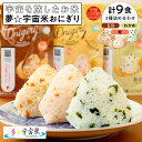 【ふるさと納税】夢☆宇宙米おにぎり 3種類詰め合わせ(9食)【8月上旬より順次発送開始】 | 米 ササニシキ 食品 人気 おすすめ 送料無料