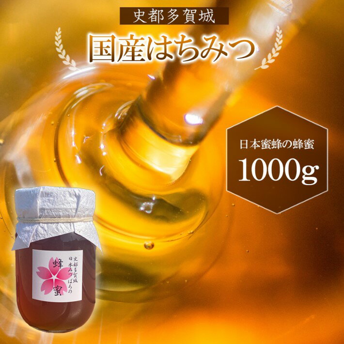 【ふるさと納税】史都多賀城日本みつばちのはちみつ1000g　