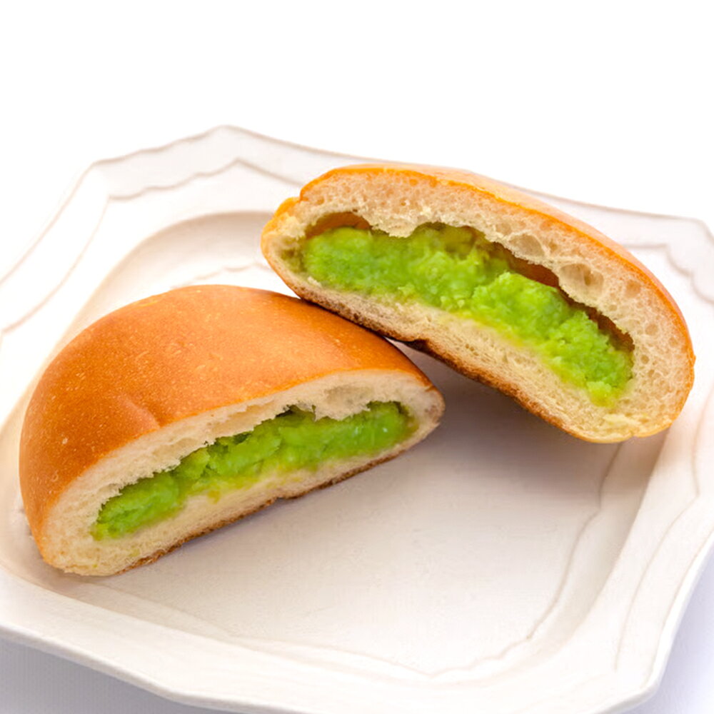 宮城県多賀城市の【ふるさと納税】＜あおばずんだ本舗＞ずんだあんぱん2個＆ずんだチーズケーキ2個セット　【04209-0345】（ 枝豆あん スイーツ お土産 お取り寄せ 仙台名物 ずんだ パン チーズケーキ 和菓子 お菓子 和スイーツ 低カロリー ふるさと 冷凍 人気 宮城県 多賀城市 送料無料 ）｜アングル2