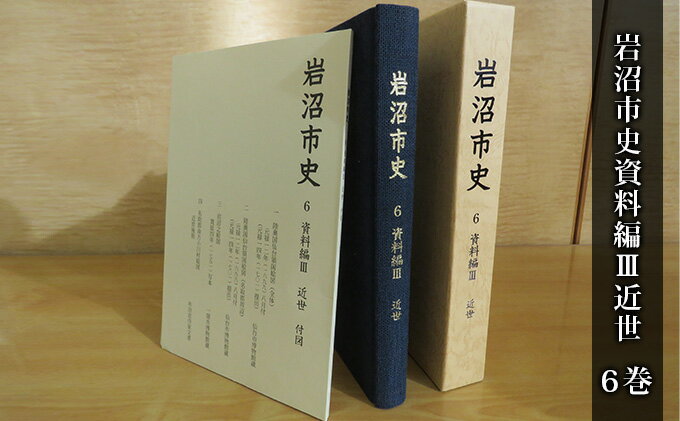 【ふるさと納税】岩沼市史 第6巻資料編3 近世　【 本 江戸時代 歴史 資料 古内氏 家臣団 岩沼宿 竹駒神社 馬市 阿武隈川舟運 付録付き 国絵図 岩沼城下の絵図 村絵図故郷 】