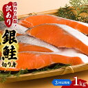 【ふるさと納税】【3か月連続定期便】訳あり 銀鮭 切り身 1kg セット 詰め合わせ 銀シャケ 切身 鮭 サケ シャケ 鮭の切り身 規格外 不揃い 魚 魚介 魚介類 海鮮 海鮮セット 魚の切り身 鮭切身 冷凍 ご飯のお供 ごはんのお供 家庭用 訳アリ 宮城 宮城県 岩沼市