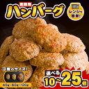 【ふるさと納税】業務用 ハンバーグ 国内製造 選べるサイズ! 合計1kg~1.2kg (40g×25個・60g×20個・120g×10個) レンジ調理 温めるだけ 冷凍 肉 お肉 お弁当 惣菜 おかず【株式会社オサベフーズ】tm379・tm380・tm381