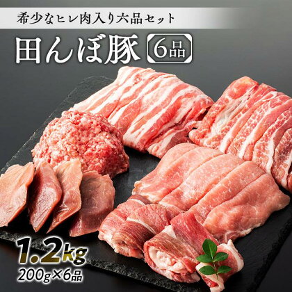 【希少なヒレ肉入り】豚肉 田んぼ豚 セット 1.2kg ( 200g × 6種 )