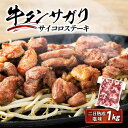 41位! 口コミ数「1件」評価「2」牛肉 牛タンサガリ サイコロステーキ セット 1kg ( 500g × 2パック ) 約6 ～ 8人分 二日 熟成 塩味 | 肉 お肉 にく･･･ 