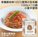 【ふるさと納税】ササニシキの玄米麺（細麺）有機原材料100%使用 100g×12袋 グルテンフリー