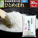 【ふるさと納税】【令和6年産・白米】宮城県栗原市産 ひとめぼれ 30kg (5kg×6袋)