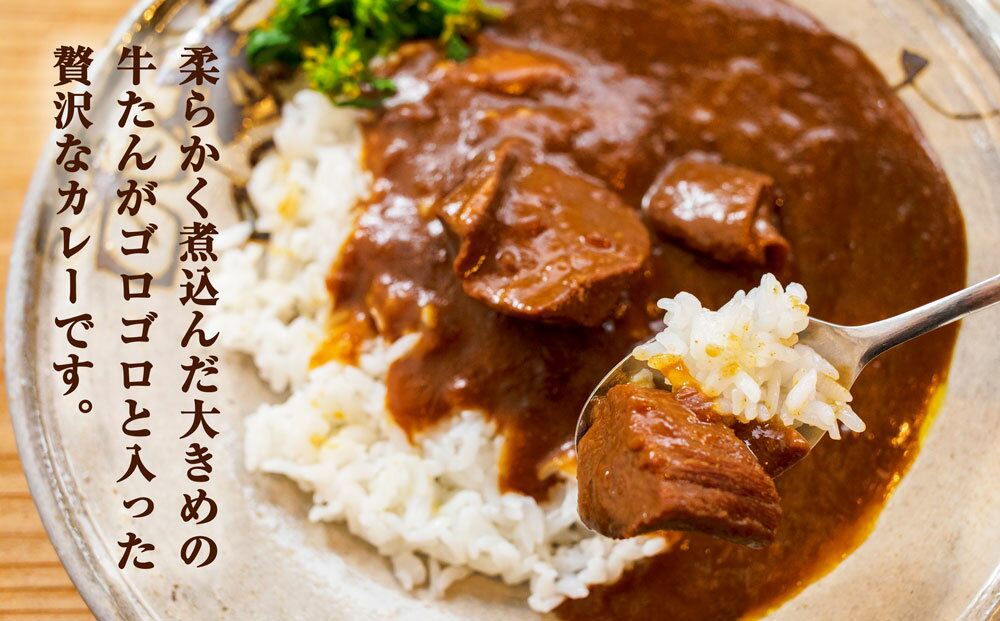 【ふるさと納税】カレー 大きめ牛タンがゴロゴロ入った 牛たんカレー（6食または7食) レトルトカレー 常温保存 宮城県 東松島市 ローリングストック ご当地カレー オンライン ワンストップ 自治体マイページ