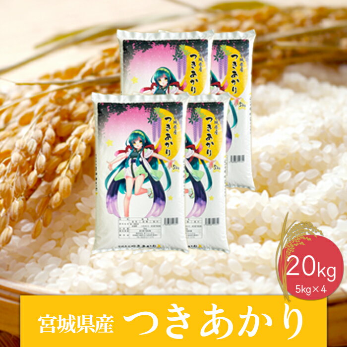 48位! 口コミ数「0件」評価「0」《精米》令和5年産 宮城県産つきあかり20kg