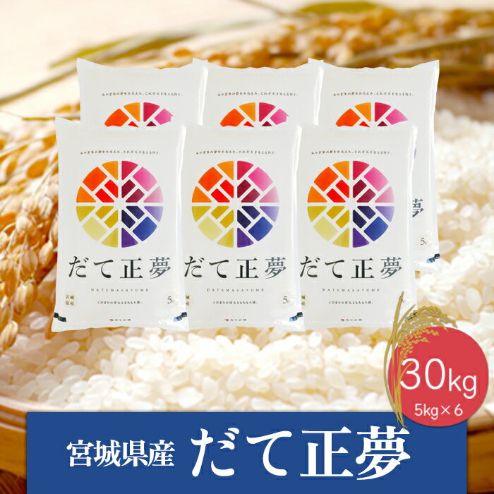 48位! 口コミ数「0件」評価「0」《精米》令和5年産 宮城県産だて正夢30kg