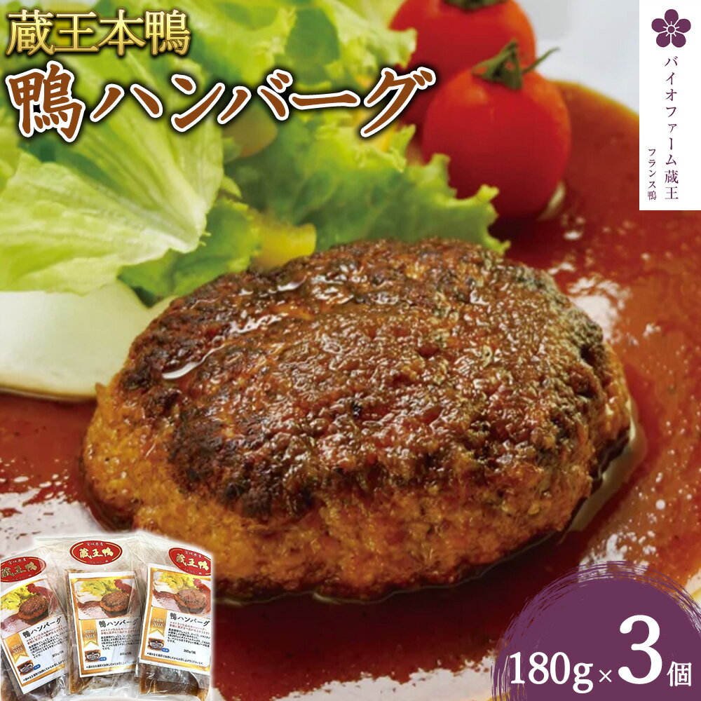 5位! 口コミ数「0件」評価「0」蔵王本鴨 鴨ハンバーグ180g×3個 （計540g）　【04301-0129】