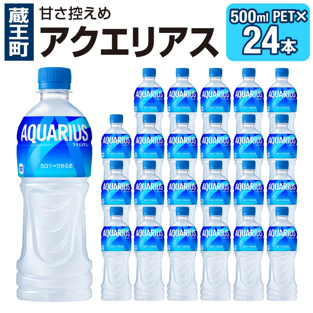 アクエリアス 500mlPET×24本 [04301-0039][飲料類・水・ミネラルウォーター]