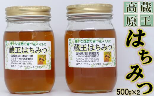 25位! 口コミ数「0件」評価「0」蔵王高原はちみつ詰合せ　500g×2本　【04301-0286】