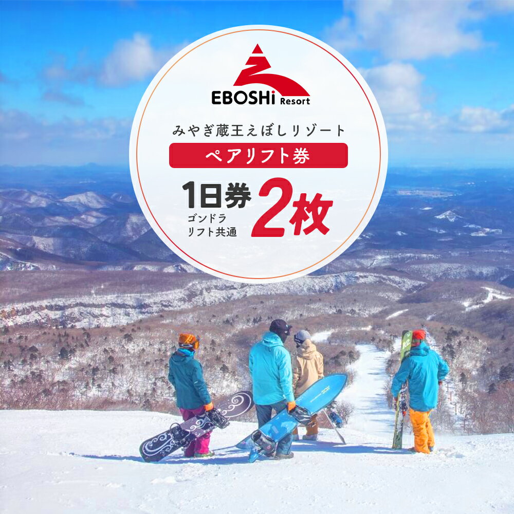 みやぎ蔵王えぼしリゾート リフト1日券 大人2枚