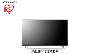 【ふるさと納税】Android4Kチューナー内蔵液晶テレビ43V型 43XDA20 ブラック テレビ 43インチ 43V型 Wチューナー 地デジ BS CS 簡単操作 音声検索 AIオート機能 高画質 高音質 アイリスオーヤマ 【テレビ・生活家電】