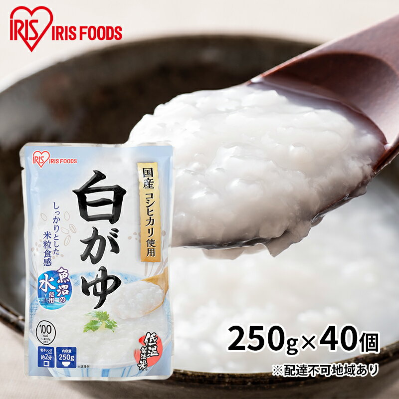 【ふるさと納税】おかゆ　白がゆ 250g×40個　【 レトル