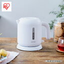 【ふるさと納税】ケトル 電気 IKEB-800-W ホワイト ベーシックタイプ アイリスオーヤマ 電気ケトル 電気ポット お湯 湯沸し 湯沸かし ゆわかし やかん 沸騰 紅茶 ティー コーヒー珈琲 沸かす 熱湯 キッチン用品 調理家電