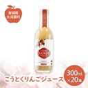 【ふるさと納税】大河原産「こうとく」りんごジュース 300ml×20本 りんご リンゴ 林檎 ジュース りんごジュース リンゴジュース 飲み物 飲料 果実飲料 ...