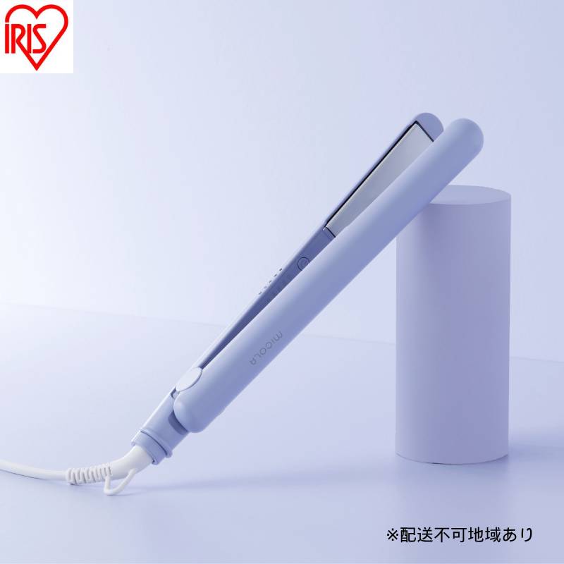 ストレートアイロン HIR-MS102-V ラベンダー ヘアアイロン ストレート 軽量 ストレートアイロン コンパクト 海外対応 セラミックコーティング ヘアーアイロン 5段階温度調節 スリム ヘアケア プレゼント ギフト MiCORA ミコラ アイリスオーヤマ