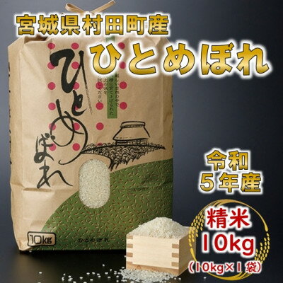 楽天ふるさと納税　【ふるさと納税】令和5年産 ひとめぼれ 精米10kg 宮城県村田町産【1241453】