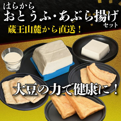 【ふるさと納税】【蔵王山麓から出来立てを直送!】はらからの逸品 おとうふ・あぶら揚げセット【配送不可地域:離島・沖縄県・九州】【1376064】