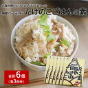 【ふるさと納税】たけのこごはんの素3合×6個セット|丸森自慢のたけのこ 具材ゴロゴロ パウチ 炊き込みご飯 炊込み 手軽 筍 ご飯 人気 簡単 常温保存【081...