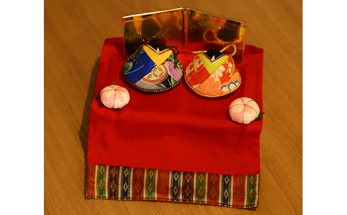 【ふるさと納税】きもの貝雛セット（総桐箱） 人形 雑貨 日用品