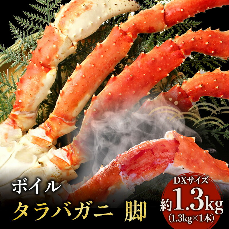 楽天宮城県亘理町【ふるさと納税】【 カニ 】【限定数】ボイル たらばがに 脚 DXサイズ 1.3kg×1本 ＜ マルヤ水産 ＞ かに 蟹　【たらば蟹・タラバガニ・蟹・カニ・足・冷凍】