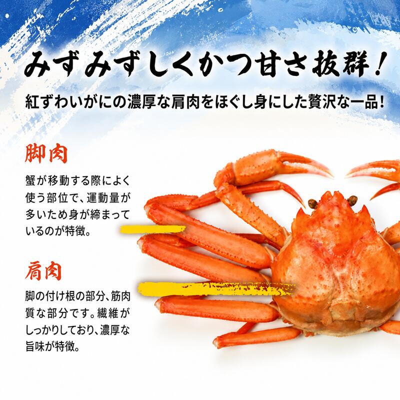 【ふるさと納税】缶詰 かに 紅ずわいがに 脚肉 くずれ （ 赤身入 ） 110g × 5缶 セット マルヤ水産 ほぐし身 かに缶 非常食 保存食 災害 常温 常温保存 加工食品 長期保管 海鮮 簡単 お手軽 おつまみ 人気 お取り寄せ グルメ 老舗カニ総合メーカー f043613-watari-10000288 宮城県亘理町 サンプル画像3