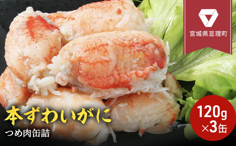 【ふるさと納税】缶詰 かに 本ずわいがに つめ肉 120g × 3缶 セット マルヤ水産 カニ爪 かに缶 非常食 保存食 災害 常温 常温保存 加工食品 長期保管 海鮮 簡単 お手軽 おつまみ 人気 お取り寄せ グルメ 老舗カニ総合メーカー