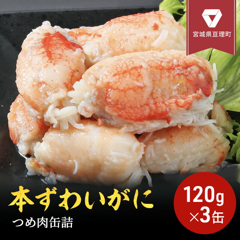 【ふるさと納税】缶詰 かに 本ずわいがに つめ肉 120g 3缶 セット マルヤ水産 カニ爪 かに缶 【 カニ 蟹爪 かに爪 ずわいがに ずわい蟹 ずわいガニ ズワイガニ 蟹 魚介 魚介類 海鮮 加工食品 …