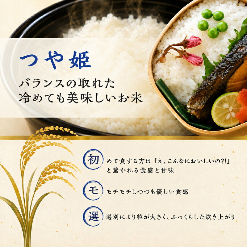 【ふるさと納税】つや姫 【定期便】 2.5kg 2ヶ月連続 2.5キロ 計5キロ 令和8年産 精米 お米 米 こめ コメ 白米 ブランド米 単一原料米 おこめ ご飯 ライス 宮城米 東北 宮城県産亘理町 宮城県 亘理町　お届け：2026年10月中旬より順次発送 f043613-watari-10000553 宮城県亘理町 サンプル画像3