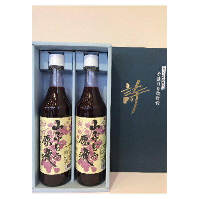 【ふるさと納税】「山ぶどう原液」詰合せセット(600ml×2本)【配送不可地域：離島】【1241165】