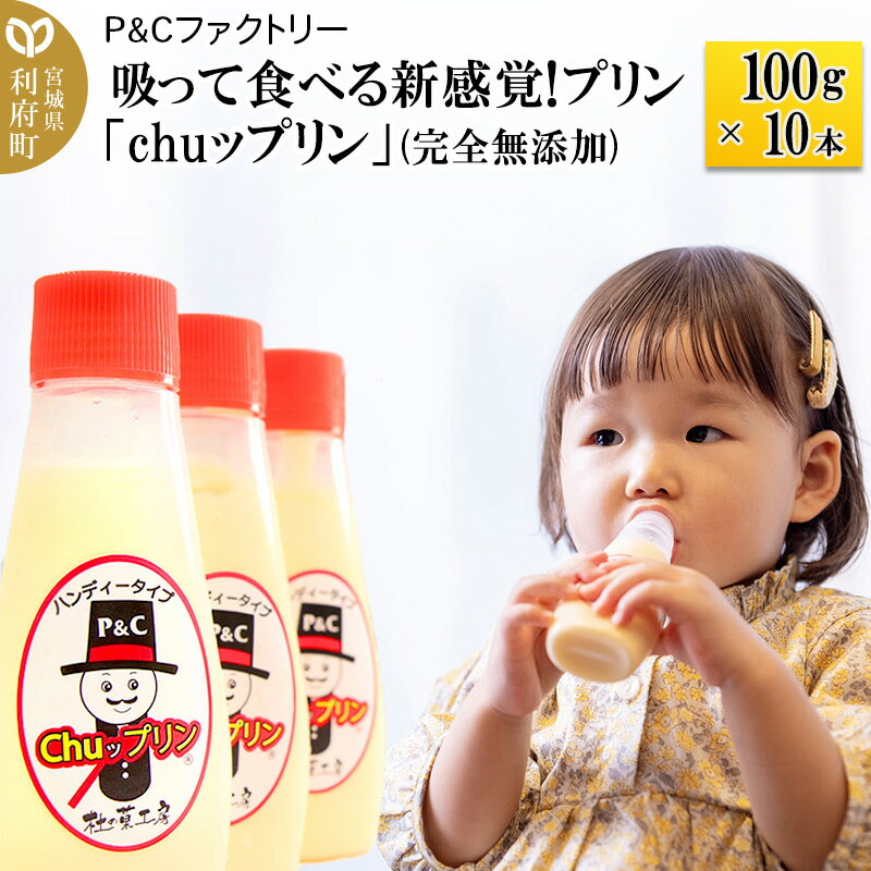 14位! 口コミ数「0件」評価「0」吸って食べる新感覚!プリン「chuップリン」100g×10本(完全無添加) [子供のおやつ 幼児食]