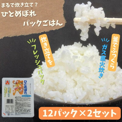 [パックご飯]炊きたてをフレッシュパック ひとめぼれ12入 2セット[配送不可地域:離島・沖縄県]