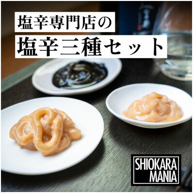 【ふるさと納税】塩辛専門店シオカラマニア【ミソカラ】【ザソルト】【ザブラック】3種セット【1350276】