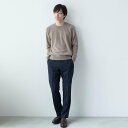 【ふるさと納税】ニット メンズファッション ラウンド ネック 度詰 プルオーバー 男性用 S M L LL カシミヤ100% メンズ クルーネック ニット セー...